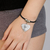 Bracelet cordon avec photo gravée