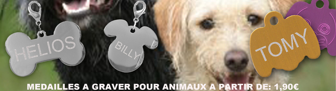 MEDAILLE ANIMAUX A GRAVER