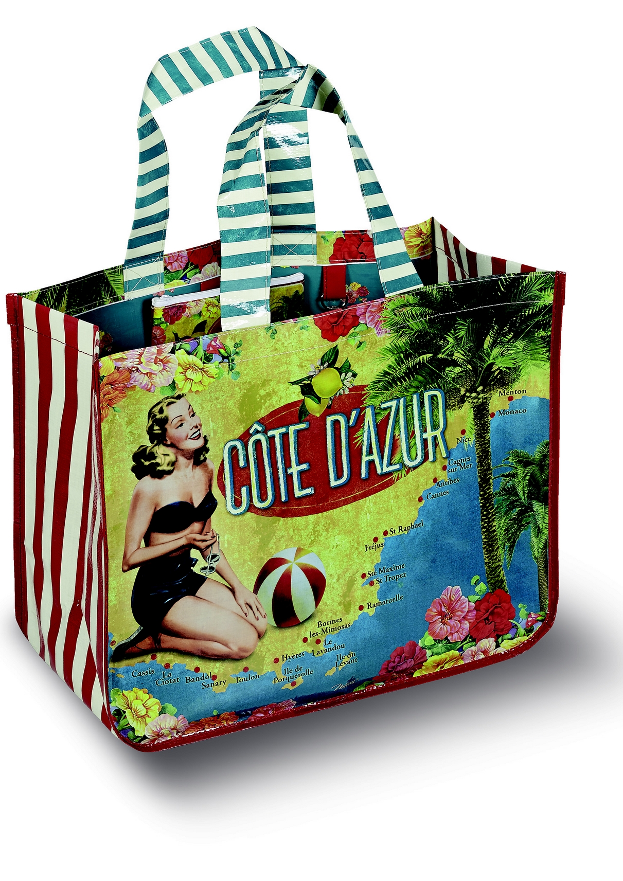 HISTOIRE DAVANT SAC CABAS COTE DAZUR