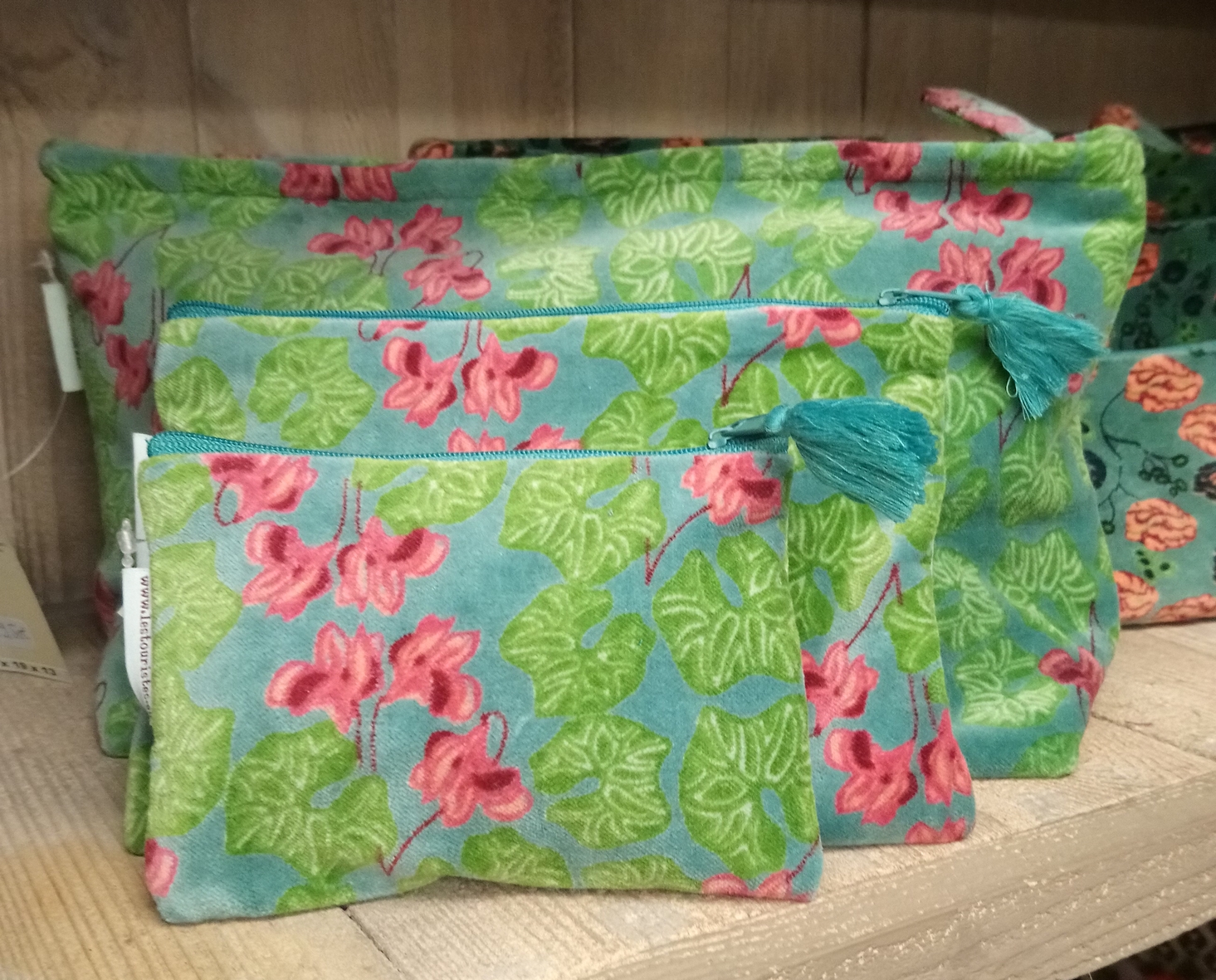 HISTOIRE DAVANT POCHETTES VELOURS CYCLAMEN SILEX