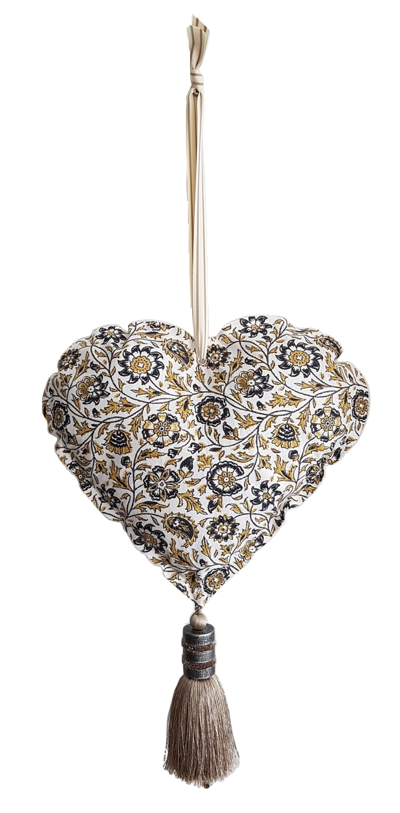 HISTOIRE DAVANT COEUR DE LAVANDE MOTIF CACHEMIRE BEIGE GRAND FORMAT