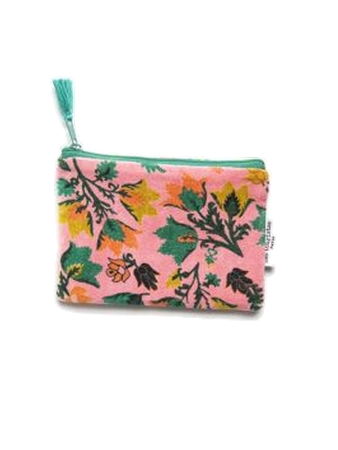 HISTOIRE DAVANT POCHETTE VELOURS MOTIF SUZANI PINK TAILLE PETITE 2