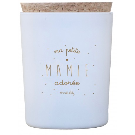 BOUGIE MA PETITE MAMIE ADOREE PARFUM FLEUR DE COTON