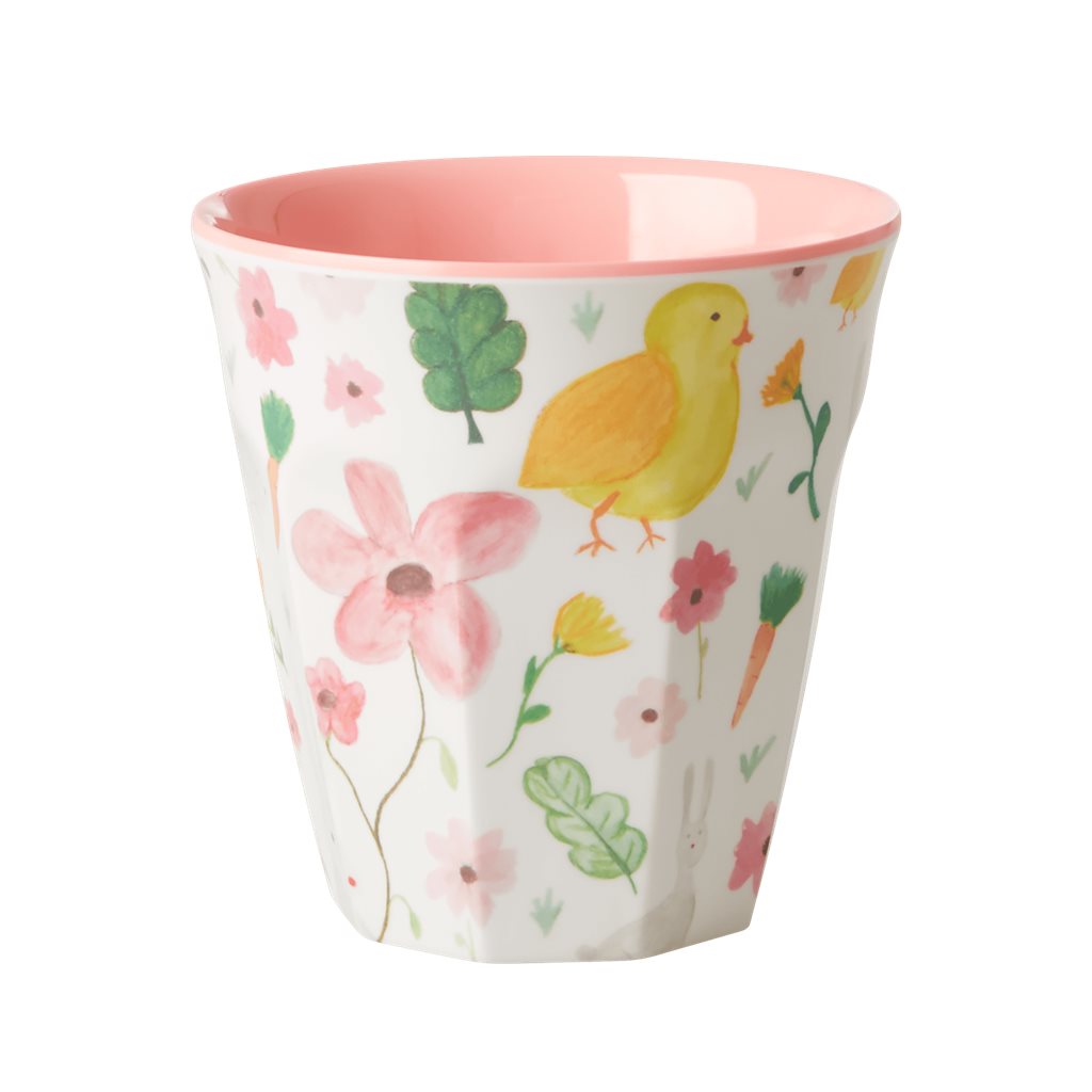 HISTOIRE-DAVANT-GOBELET-MELAMINE-MEDIUM-RICE-POUSSIN-FOND-BLANC