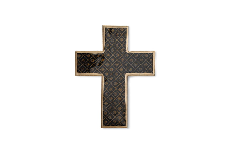Croix murale émaillée motif Céleste