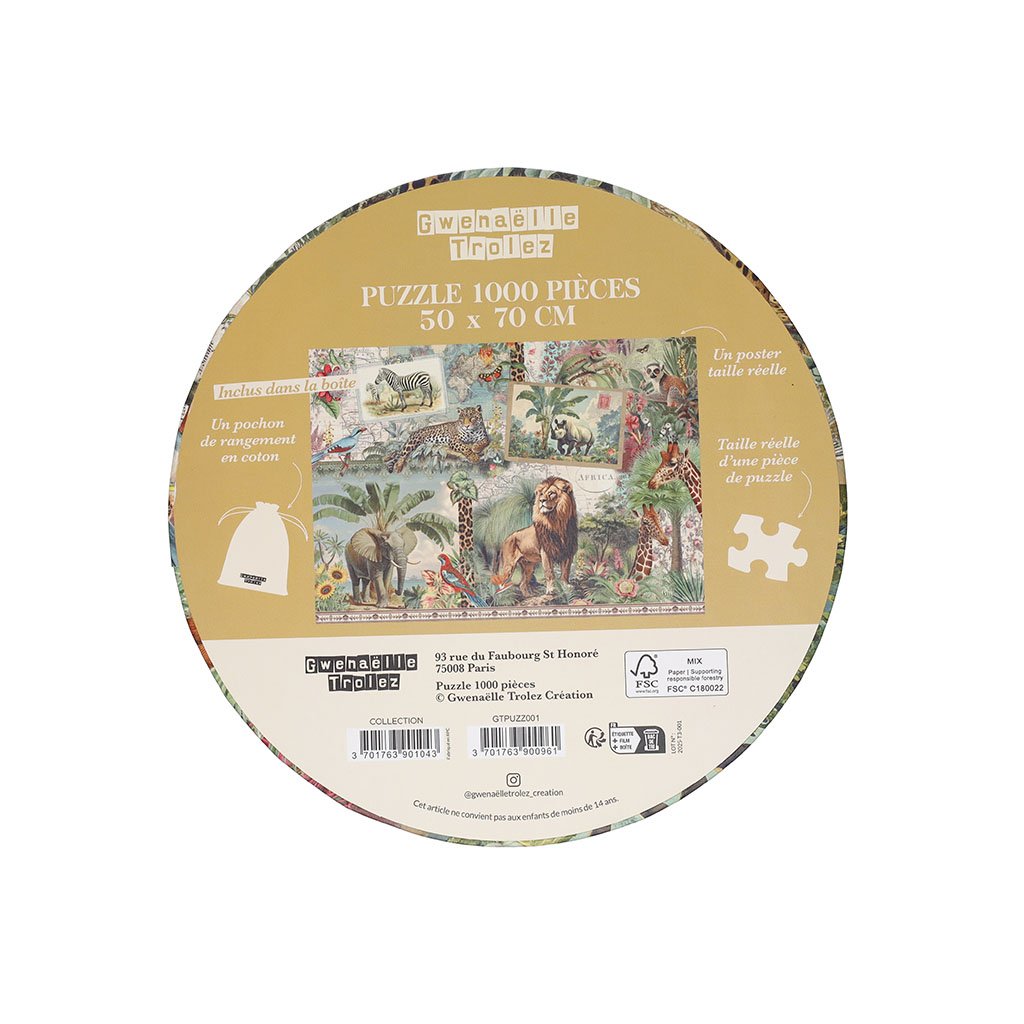 HISTOIRE_DAVANT_PUZZLE_1000_PCS_50x70_CMS_POCHON__GWENAELLE_TROLEZ_ANIMAUX_3
