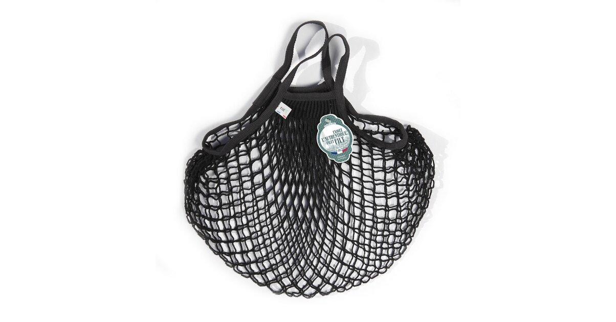 Filet à Provisions Pour Poussette - Sac De Rangement Universel - Noir - 35x50 Cm - Polyester