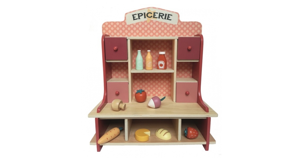 Épicerie Jouet Ancienne En Bois, Jeu D'imitation, Vintage