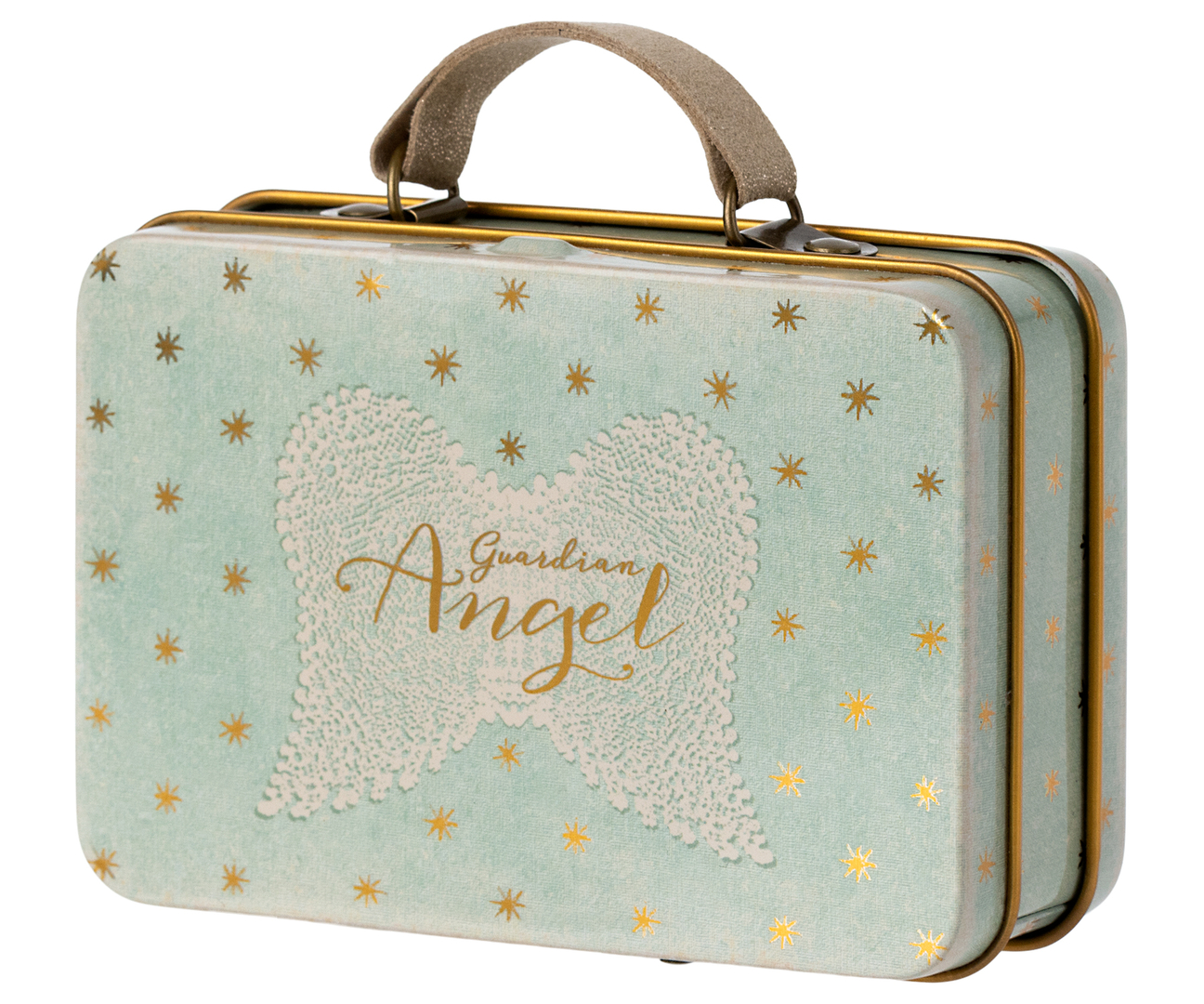 Valise Métal Vintage Française – 41x27 Cm – Sans Marque