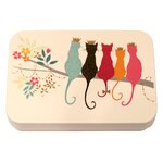HISTOIRE DAVANT BOITE METAL CHAT COLORIS BEIGE