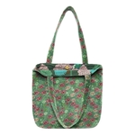 HISTOIRE DAVANT SAC TOTE BAG VELOURS DOUBLE MOTIF BUNDI LICHEN 2