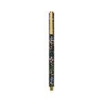 HISTOIRE DAVANT STYLO ROLLER METAL MOTIF JARDIN D EDEN NOIR RIFLE PAPER