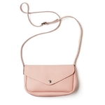 HISTOIRE DAVANT PETIT SAC KEECIE HUMMING CUIR SOUPLE ROSE