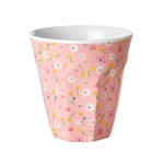 histoire_davant_gobelet_melamine_medium_rice_petites_fleurs_liberty_fond_rose