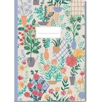 HISTOIRE DAVANT CAHIER A5 MOTIF JARDIN FLEURI