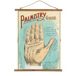 HISTOIRE DAVANT AFFICHE VINTAGE CAVALLINI LES LIGNES DE LA MAIN 50X70CMS 2