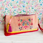 Histoire-d-avant-Trousse-à-Maquillage-NOI-yoga-Flowercircle-en-Velours-Doux