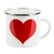 HISTOIRE DAVANT TASSE EMAILLLEE COEUR ROUGE