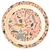 HISTOIRE DAVANT ASSIETTE ENFANT MELAMINE ANIMAUX DE LA JUNGLE CORAIL