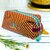 Histoire-d-avant-Grande-Trousse-Cosmétique-Yoga-Velours-Rayé-Orange-Noi