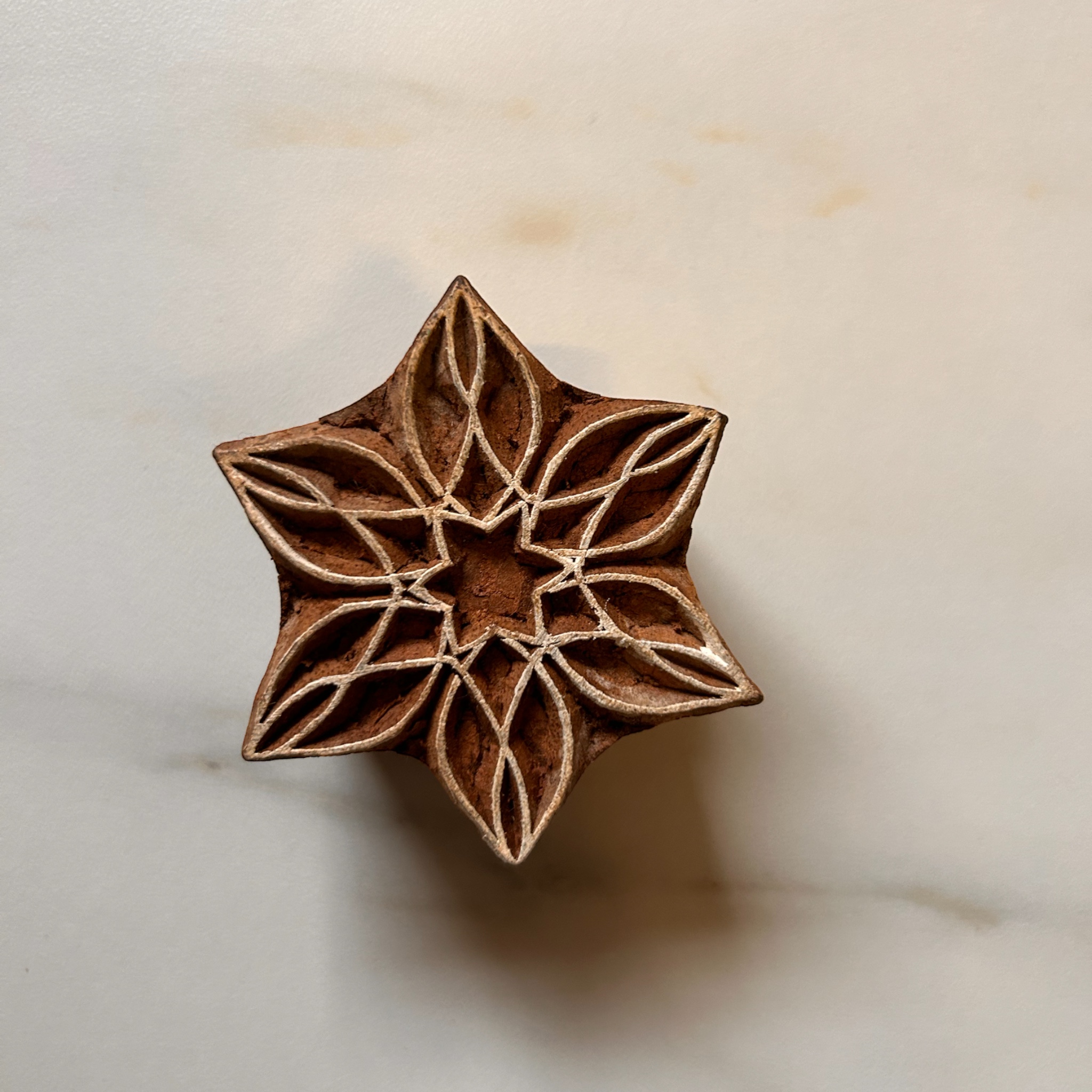 Tampon Bois Fleur De Vie - Stamp Bureau Déco 3,5cm - Idée Cadeau Créatif