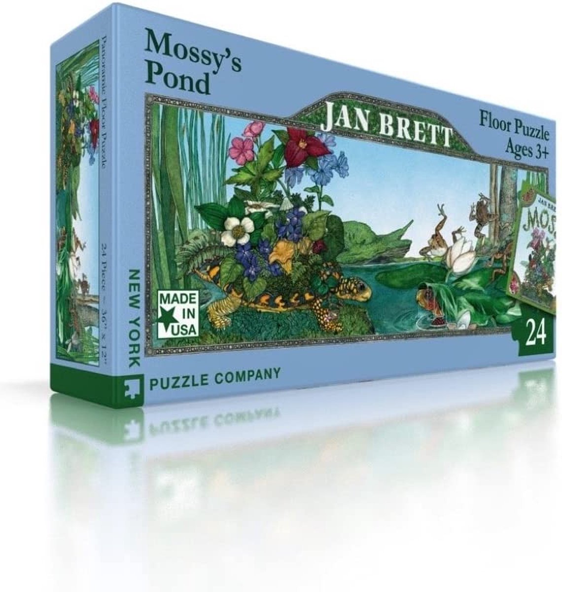 Puzzle panoramique Mare enchantée 24 pièces Jan Brett – Dès 3 ans