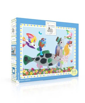 Puzzle 60 pièces pour enfant dès 4 ans – Fish Family illustration Leo Lionni