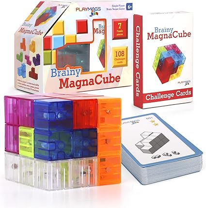 Cube Magnétique Playmags – puzzle et casse-tête éducatif (6 ans et +)