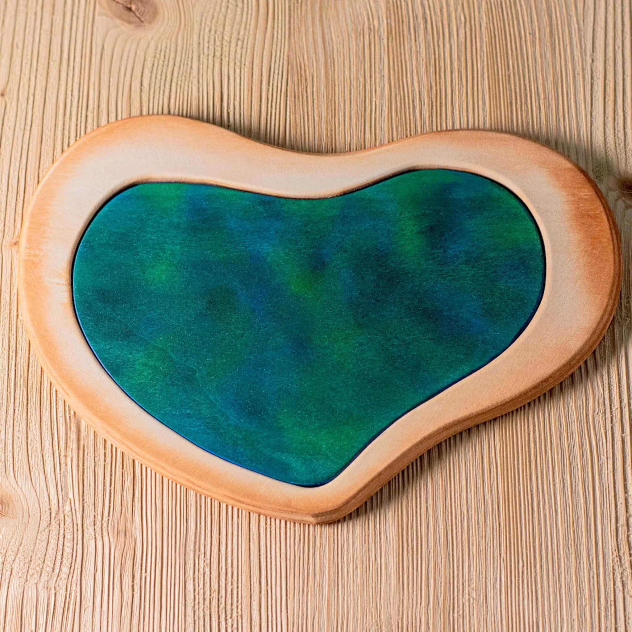 Lac en forme de cœur en bois – Élément de jeu libre Bumbu Toys