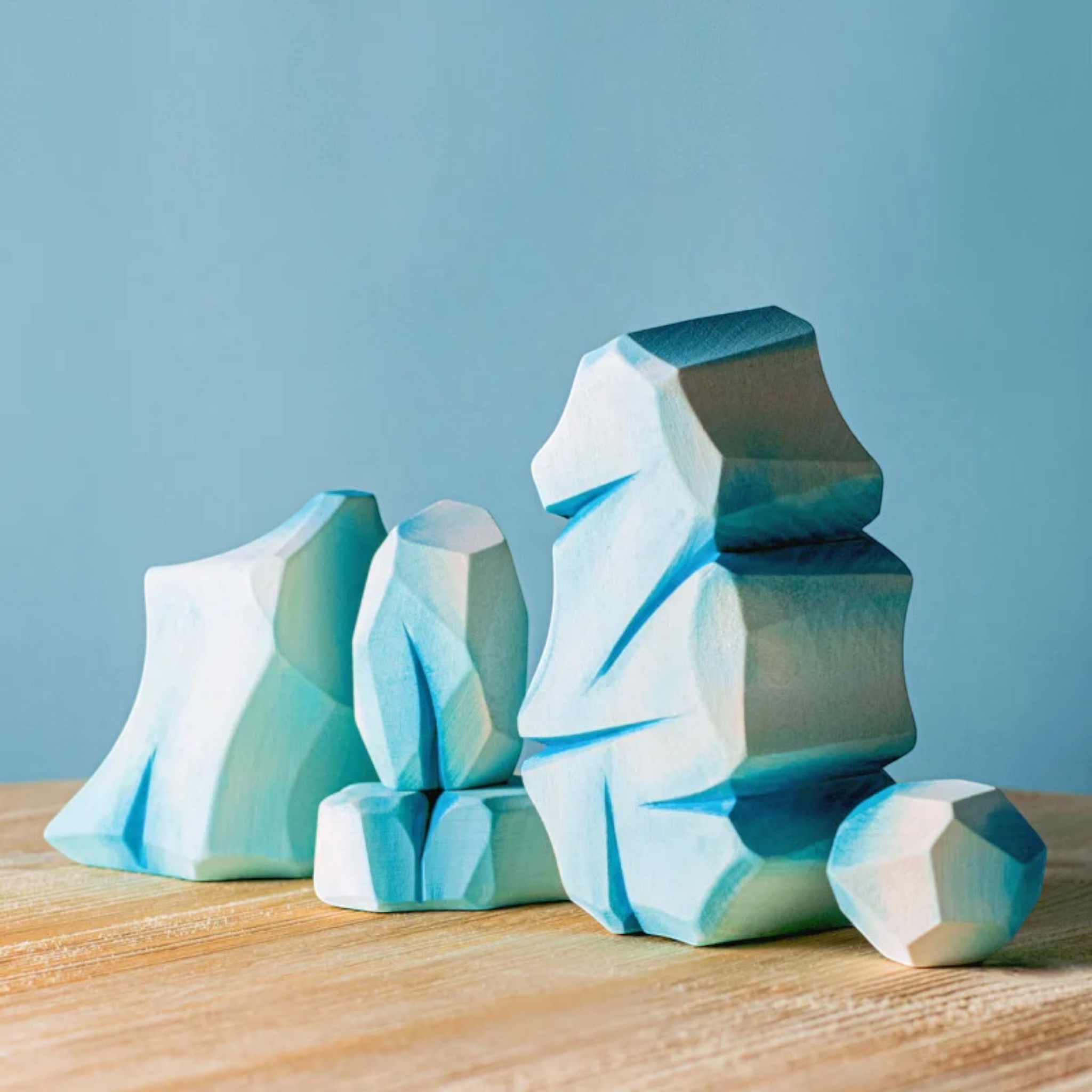 Rochers glacés de la banquise en bois – Élément de jeu libre Bumbu Toys