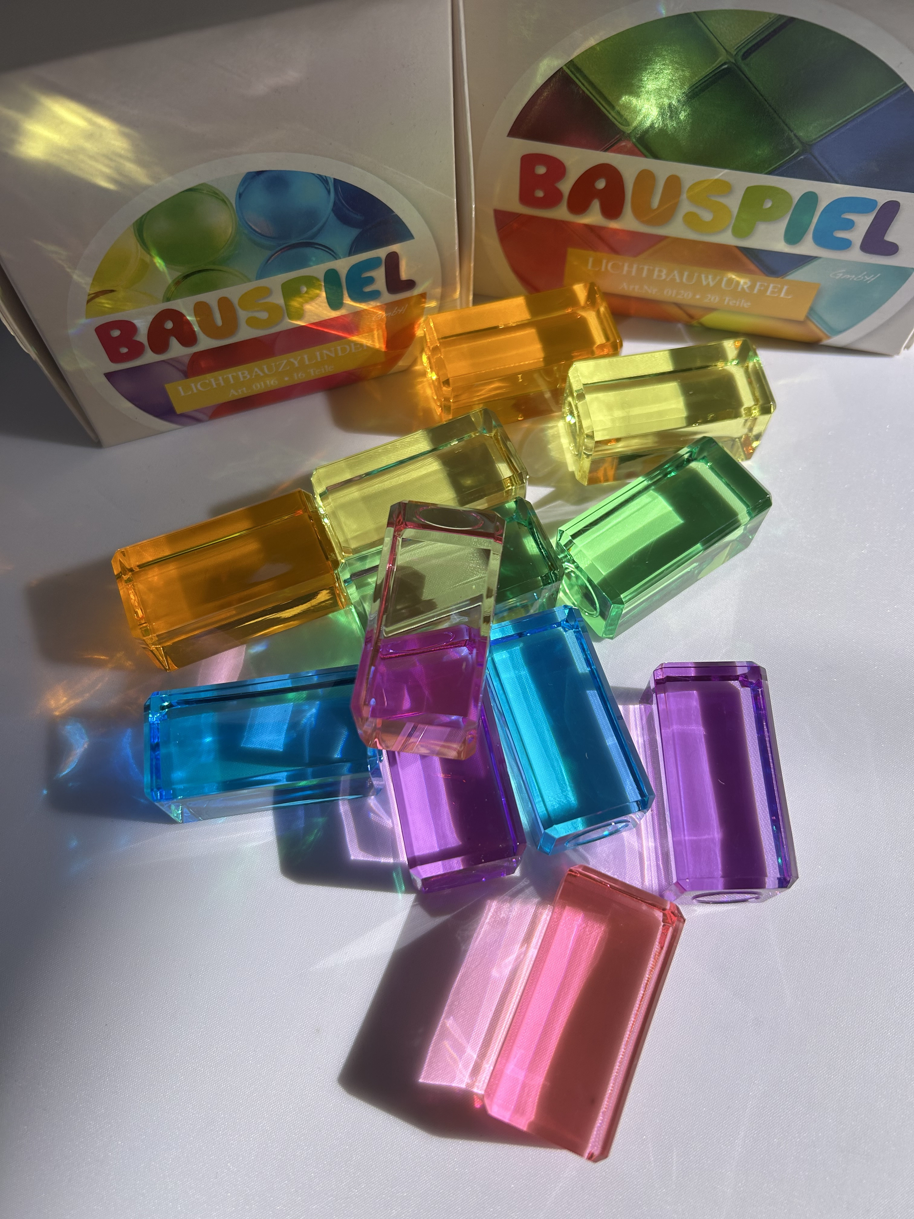 Blocs translucides pastel – Bauspiel