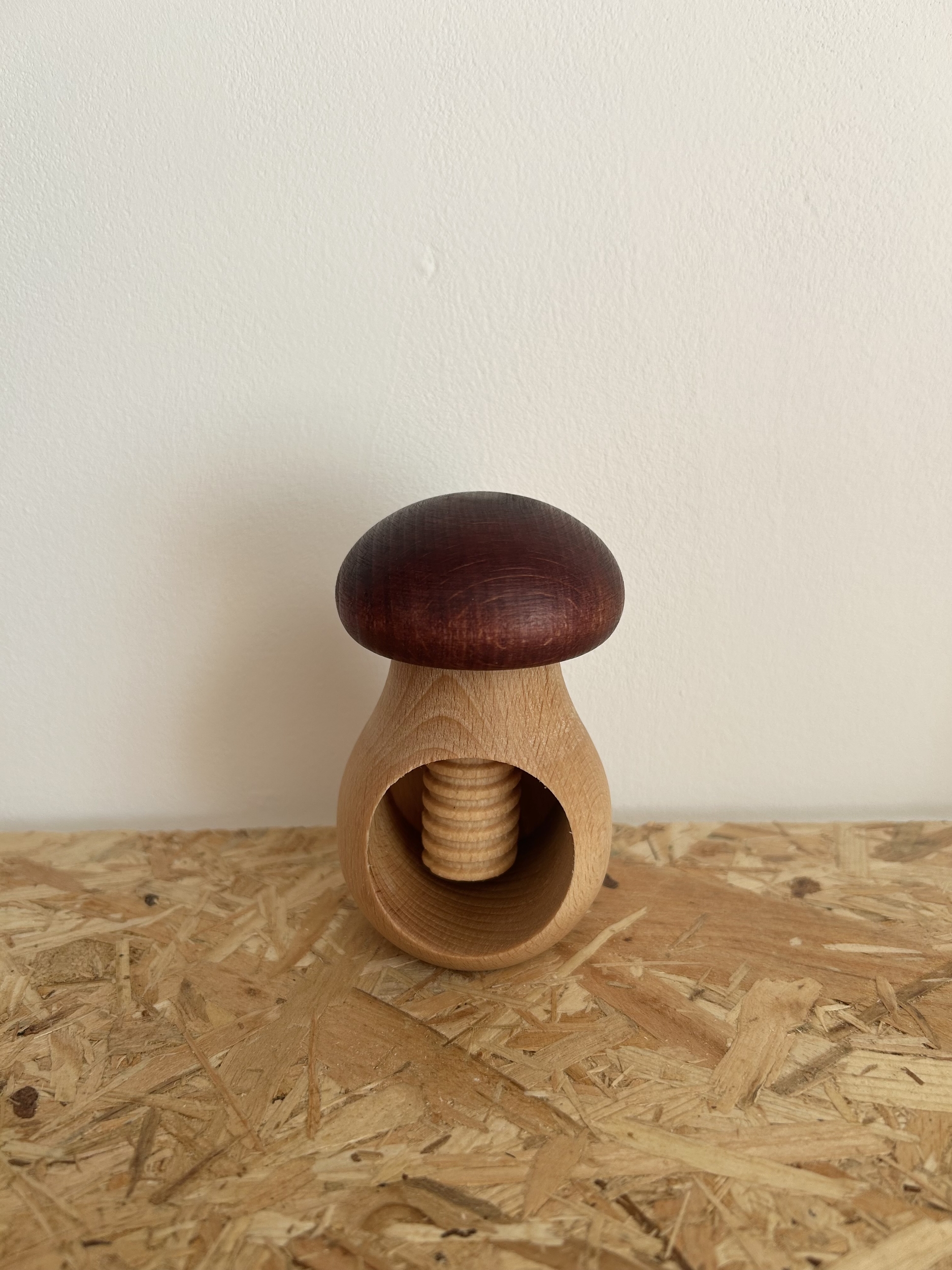 casse noix champignon marron