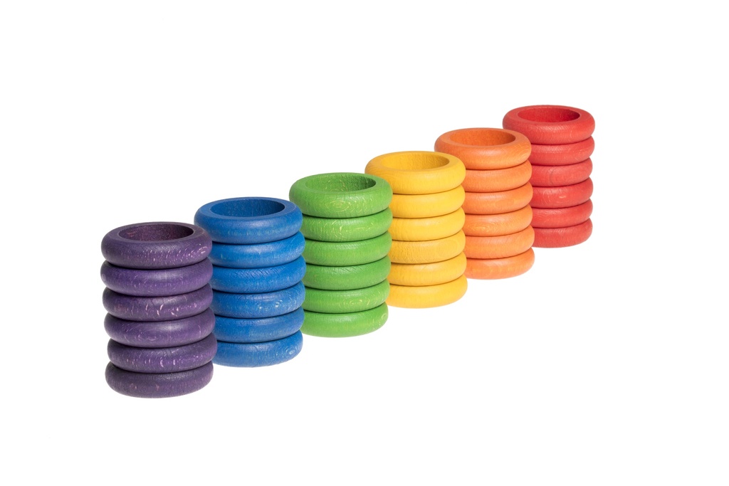 [15-116] 36 Rings (6 Colours) GRAPAT