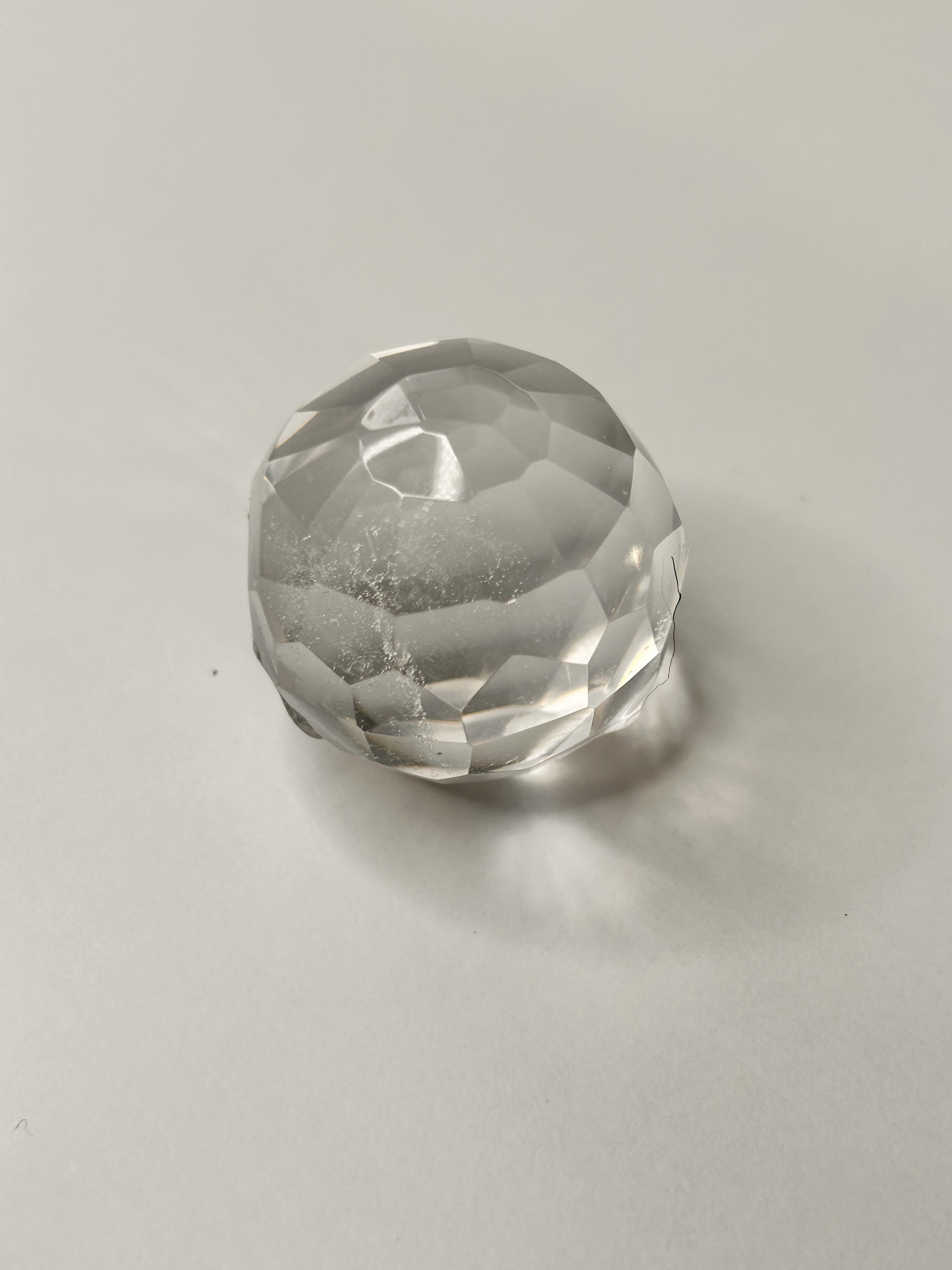 boule facette cristal roche petite