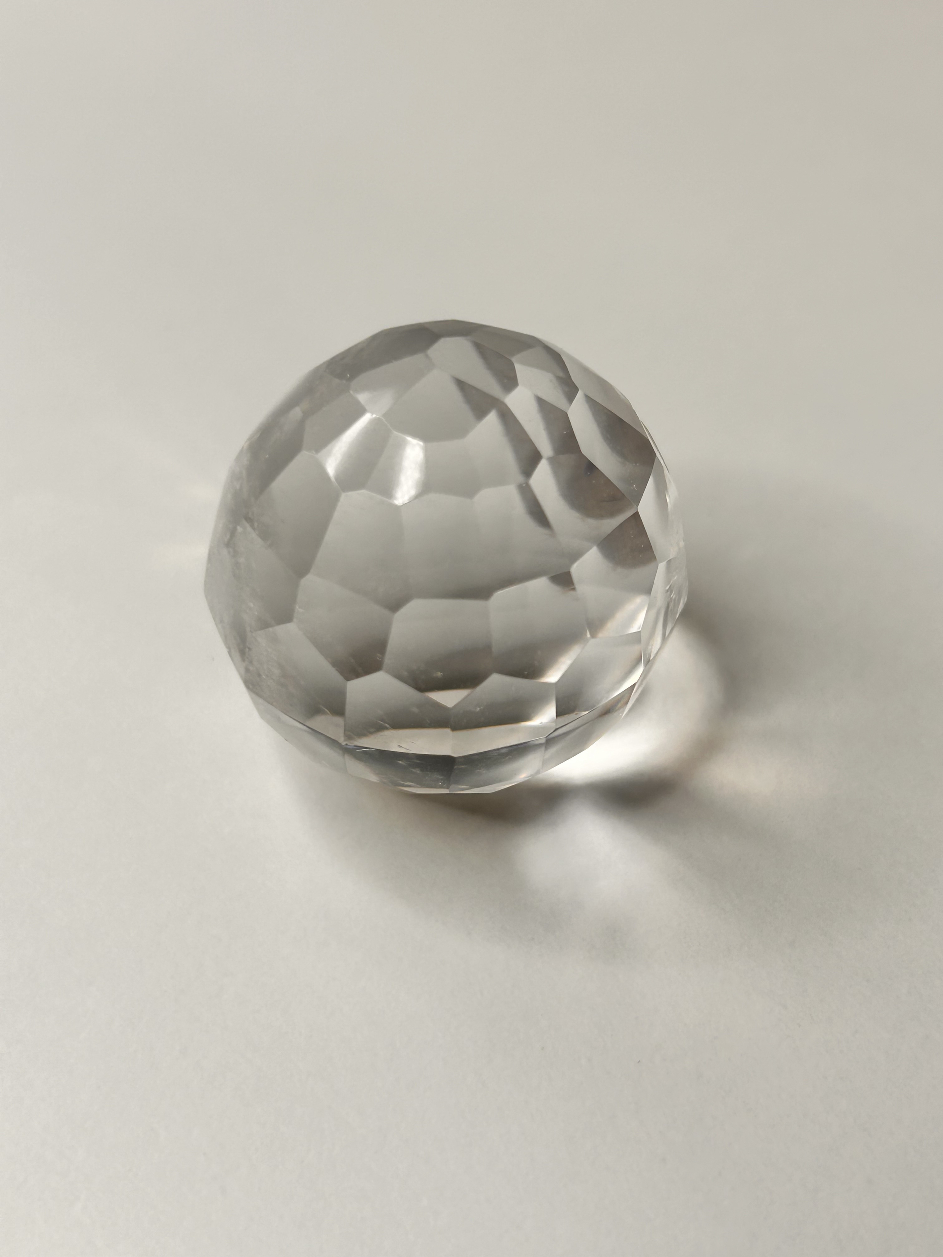 boule facette cristal roche grand