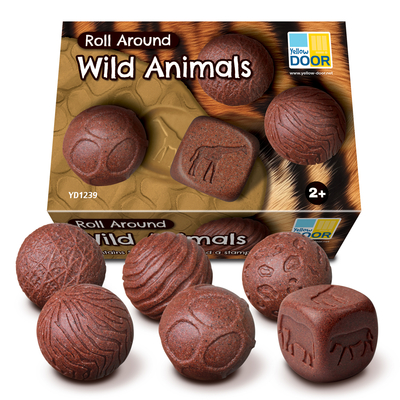 Balles rouleaux pate a modeler animaux sauvages Yellow Door 1239 (02)