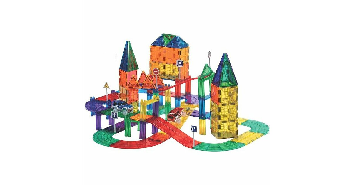 Asago Lot De 56 Blocs De Construction Magnétiques - Grandes Pierres Magnetiques De 34 Mm 3d Puzzle Pour Lentrainement Du Amz B09m5