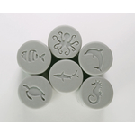Rouleaux Ocean Yellow Door 1156 (10) - roller ends CUTOUT ONLY
