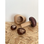 casse noix champignon marron