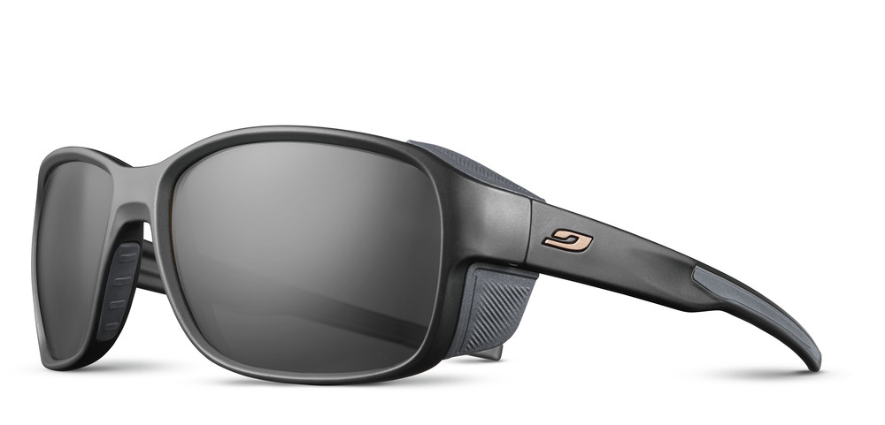 Lunettes de soleil mixte Julbo Shine noir mat miroir de forme ronde