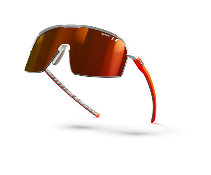 Julbo intensity clip optique cat 0-3 blanc rouge 4