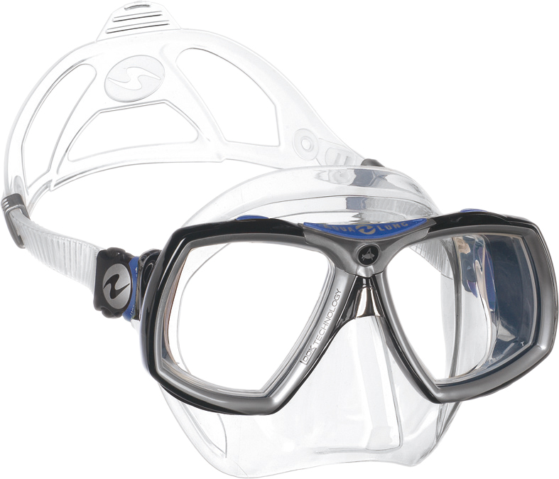 Masque de plongée a la vue LOOK 2 cristal bleu - demetz
