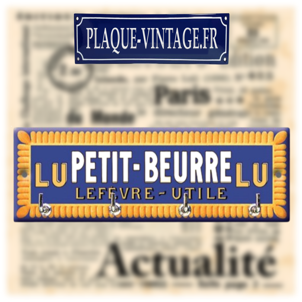 accroche-torchons émaillé lu petit-beurre
