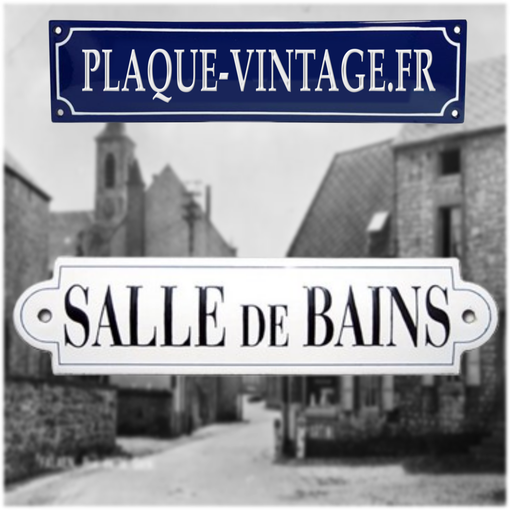 plaque émaillée Salle de bain