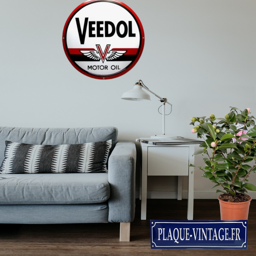 plaque émaillée veedol motor oil