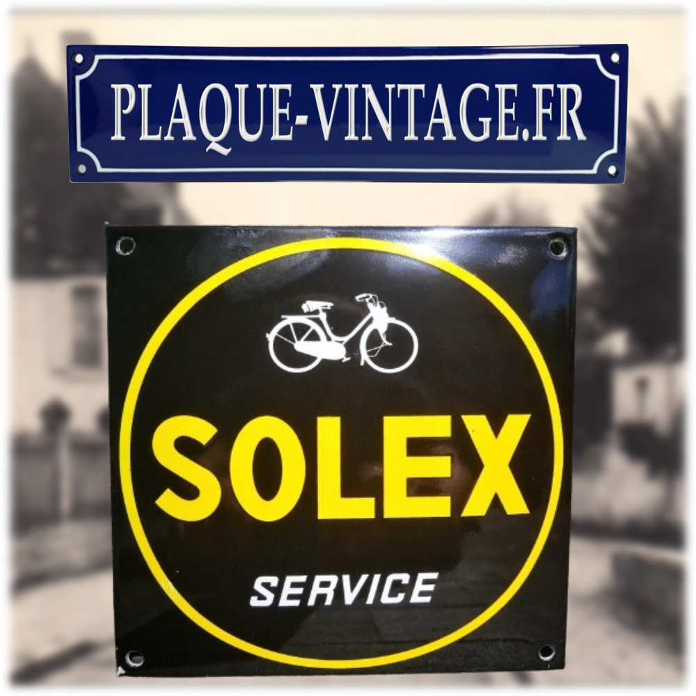 plaque émaillée solex service