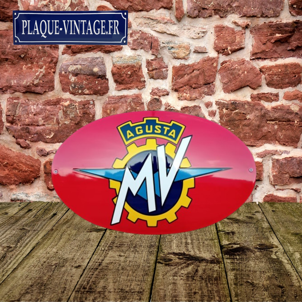 Plaque Dibond Enseigne Mv agusta, déco garage moto, décoration panneau