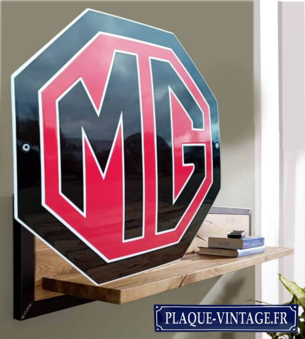 plaque émaillée MG morris
