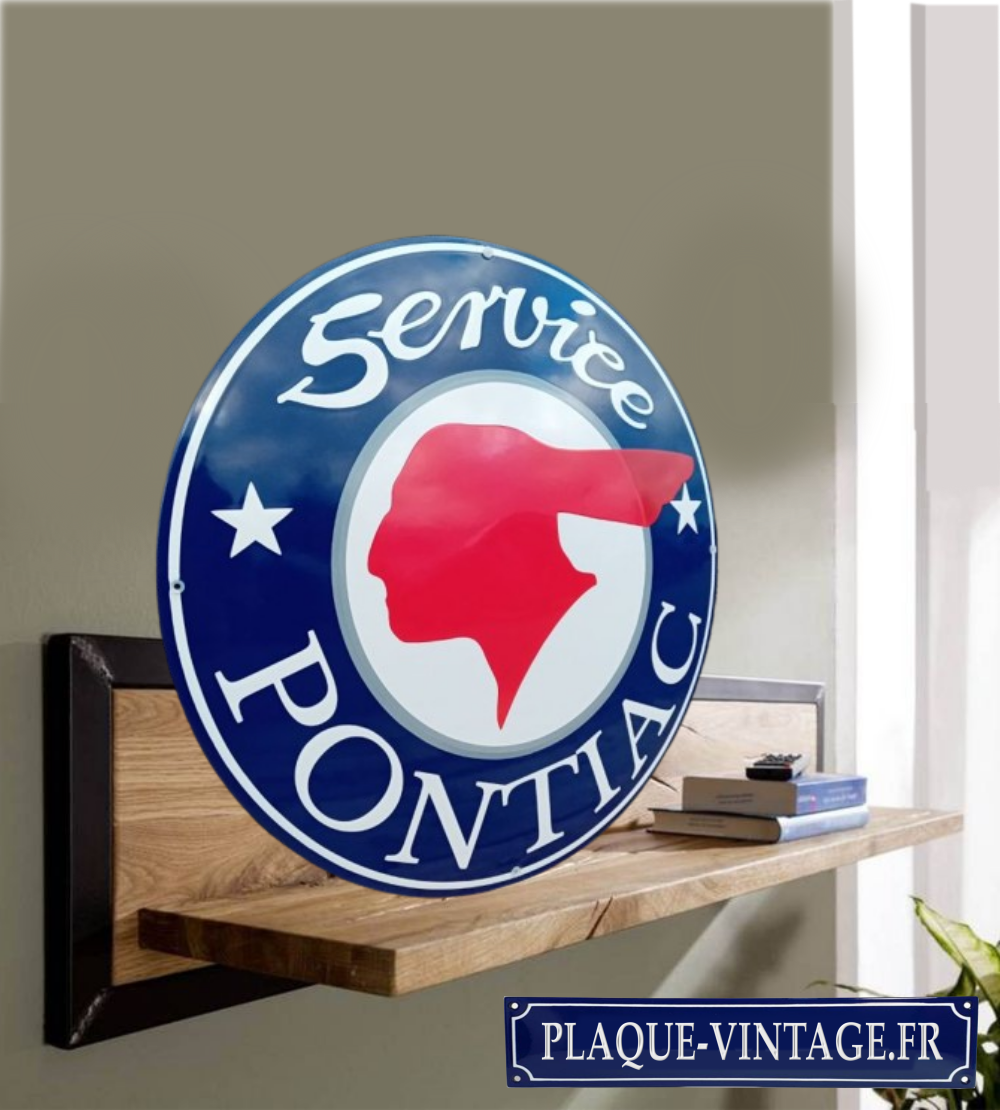plaque émaillée pontiac service