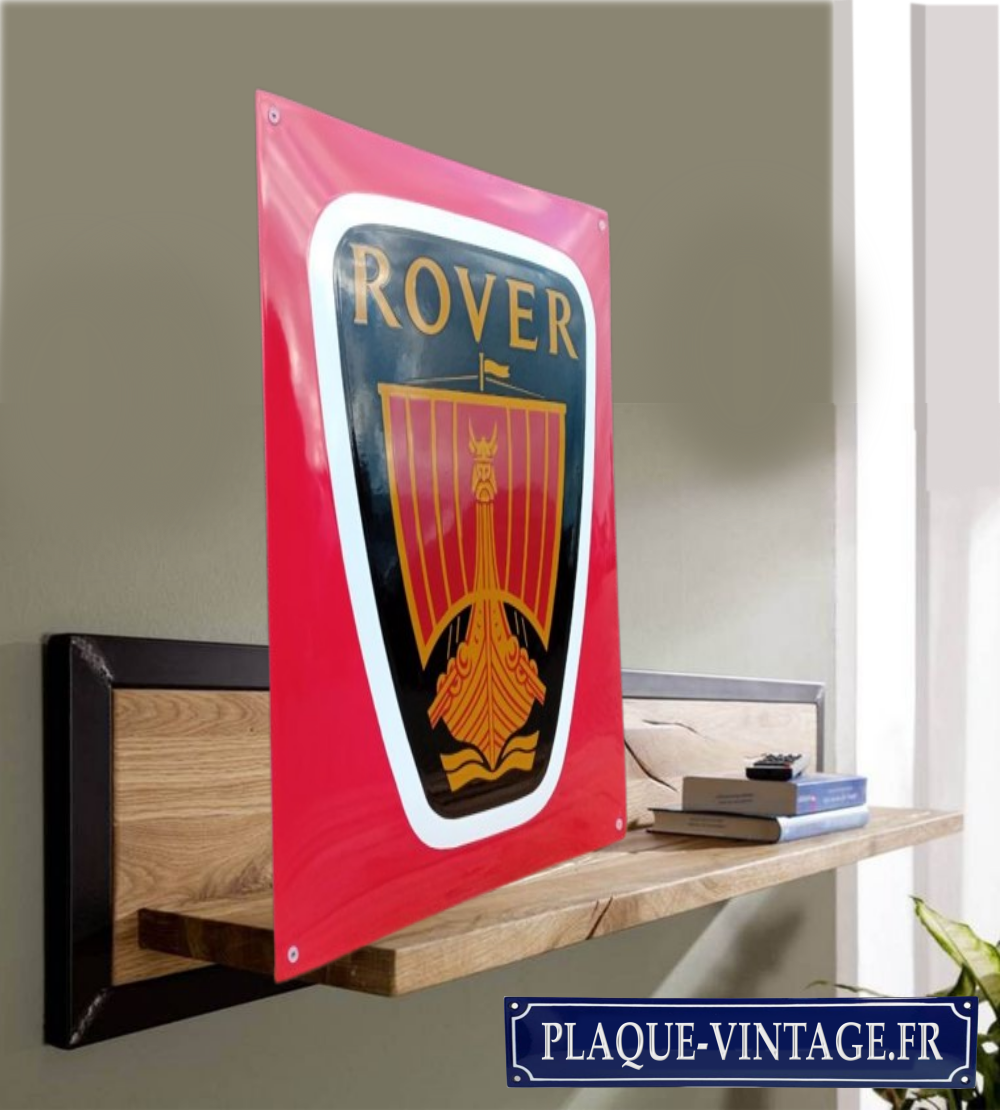 plaque émaillée logo Rover